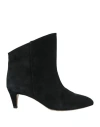 Isabel Marant Deyan Suede Ankle Boots In Black