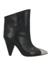 Isabel Marant Embellished Leather Ankle Boots In Black