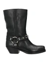 Isabel Marant Antya Leather Cowboy Boots In Black