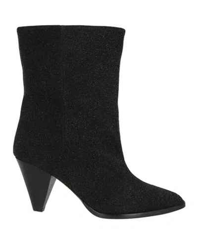 ISABEL MARANT ISABEL MARANT WOMAN ANKLE BOOTS BLACK SIZE 6.5 CALFSKIN