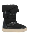 Isabel Marant Zenora Logo-appliquéd Leather And Padded Shell Snow Boots In Black