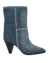 Isabel Marant Ankle Boots Rouxa Aus Denim In Blue