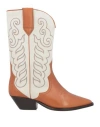 Isabel Marant Woman Ankle Boots Camel Size 10 Leather In Beige