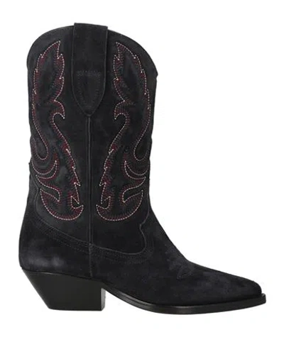 Isabel Marant Woman Ankle Boots Charcoal Size 4 Calfskin In Gray