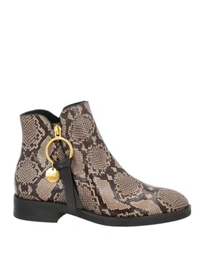 Isabel Marant Woman Ankle Boots Dove Grey Size 5 Leather