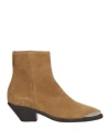 Isabel Marant Stivaletti Adnae In Pelle Scamosciata Beige Donna In Brown