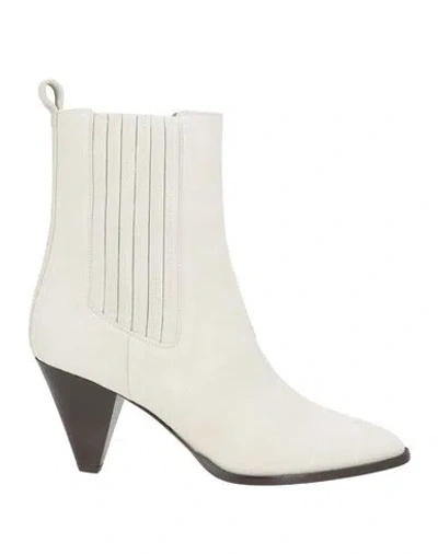 Isabel Marant Woman Ankle Boots Light Grey Size 5 Leather In Gray