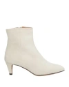 Isabel Marant Woman Ankle Boots Light Grey Size 6.5 Leather In Grey