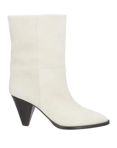 Isabel Marant Woman Ankle Boots Off White Size 6 Calfskin