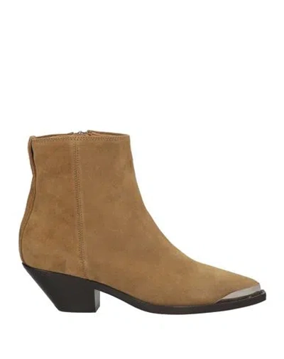 Isabel Marant Woman Ankle Boots Sage Green Size 7.5 Calfskin