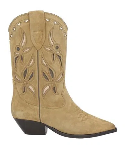 ISABEL MARANT ISABEL MARANT WOMAN ANKLE BOOTS SAGE GREEN SIZE 5 CALFSKIN