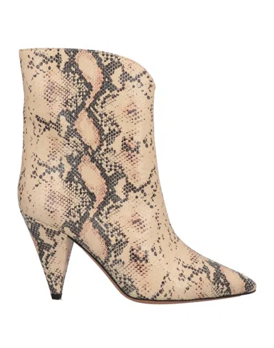 Isabel Marant Ankle Boots In Beige