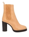 Isabel Marant Woman Ankle Boots Sand Size 11 Calfskin In Beige