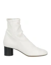 Isabel Marant Woman Ankle Boots White Size 8 Lambskin In White