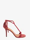 Isabel Marant Anssi 80mm Leather Sandals In Red