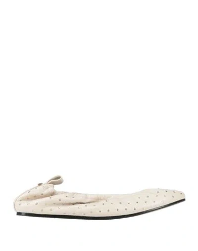 Isabel Marant Woman Ballet Flats Off White Size 6.5 Lambskin