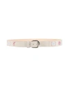 Isabel Marant Woman Belt Beige Size 32 Calfskin In Beige