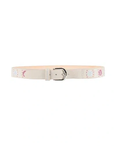 Isabel Marant Woman Belt Beige Size 32 Calfskin
