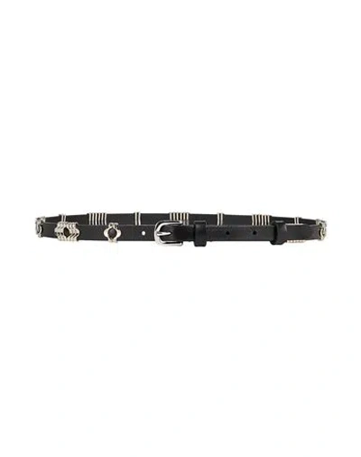 Isabel Marant Woman Belt Black Size 34 Cow Leather, Zamak