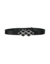 Isabel Marant Woman Belt Black Size 34 Cow Leather, Zamak In Black