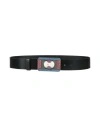Isabel Marant Woman Belt Black Size 32 Cow Leather, Zamak, Resin