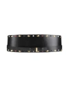 Isabel Marant Woman Belt Black Size 38 Cow Leather In Black