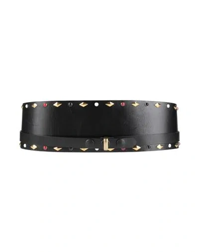 Isabel Marant Woman Belt Black Size 38 Cow Leather