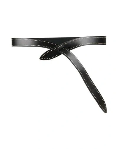 Isabel Marant Woman Belt Black Size M Cow Leather