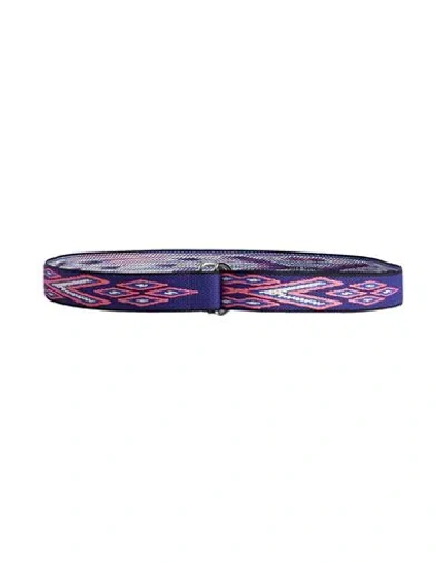 Isabel Marant Woman Belt Blue Size Onesize Polyester, Polyamide