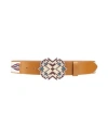 Isabel Marant Woman Belt Camel Size 30 Cow Leather In Sand