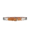 Isabel Marant Woman Belt Camel Size 36 Cowhide In Beige