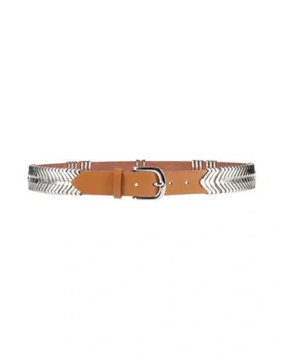 Isabel Marant Woman Belt Camel Size 36 Cowhide In Beige