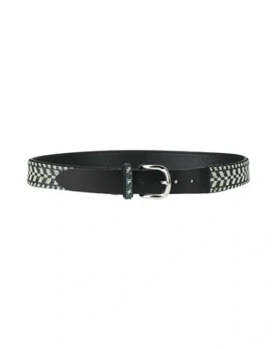 Isabel Marant Woman Belt Dark Green Size 32 Cow Leather, Glass, Zamak