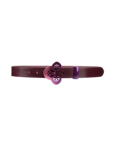 Isabel Marant Woman Belt Garnet Size 30 Leather In Red