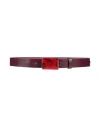 Isabel Marant Woman Belt Garnet Size 32 Cowhide