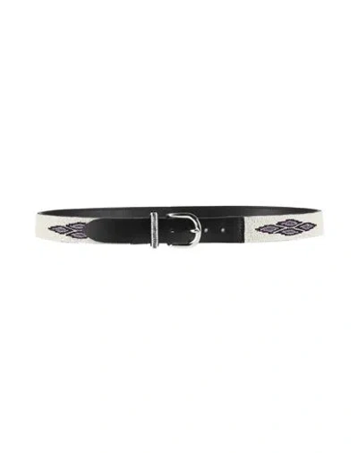 Isabel Marant Woman Belt Ivory Size 38 Cow Leather In White