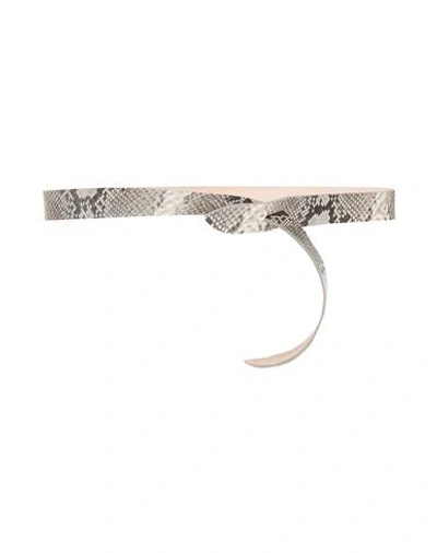 Isabel Marant Woman Belt Lead Size M Calfskin In Grey