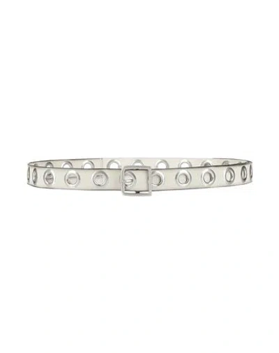 Isabel Marant Woman Belt Light Grey Size Onesize Calfskin