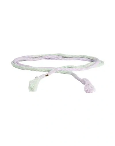 Isabel Marant Woman Belt Lilac Size Onesize Cotton In Purple