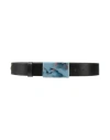 Isabel Marant Woman Belt Midnight Blue Size 32 Cow Leather