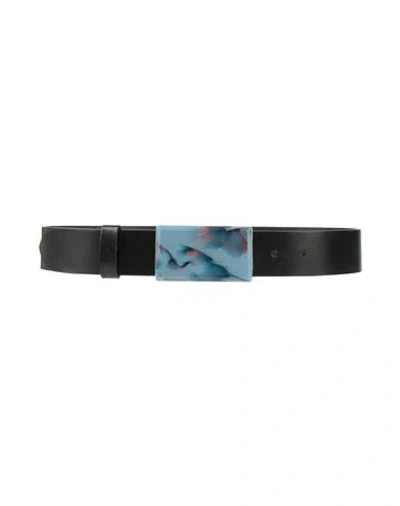 Isabel Marant Woman Belt Midnight Blue Size 32 Cow Leather