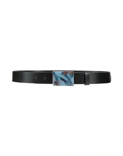 Isabel Marant Woman Belt Midnight Blue Size 32 Cowhide