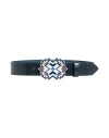 Isabel Marant Woman Belt Midnight Blue Size 34 Cowhide In Blue