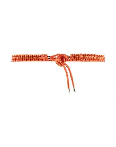 Isabel Marant Woman Belt Orange Size 34 Nylon, Brass