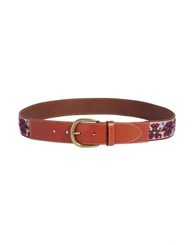 Isabel Marant Woman Belt Rust Size 36 Leather In Red