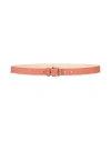 Isabel Marant Woman Belt Salmon Pink Size 36 Goat Skin