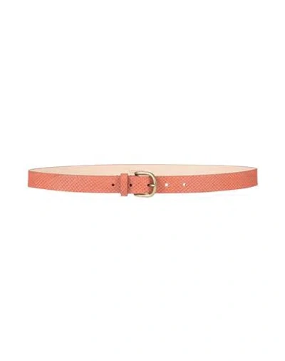 Isabel Marant Woman Belt Salmon Pink Size 36 Goat Skin