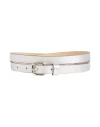 Isabel Marant Woman Belt Silver Size 38 Lambskin In Silver