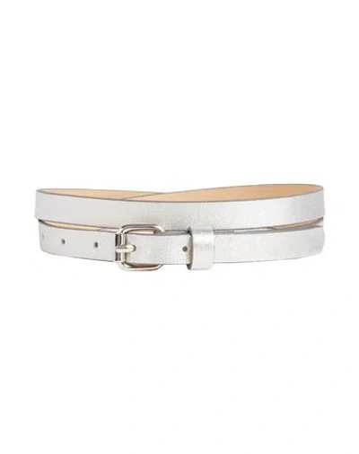 Isabel Marant Woman Belt Silver Size 38 Lambskin