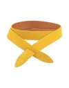 Isabel Marant Woman Belt Yellow Size M Calfskin